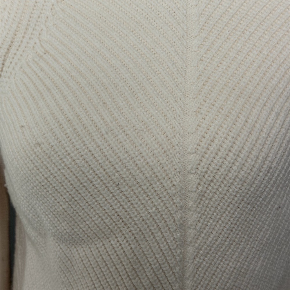 Anthropologie Cream Turtleneck Sweater- Size S - Picture 4 of 7